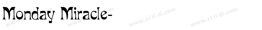 Monday Miracle字体转换